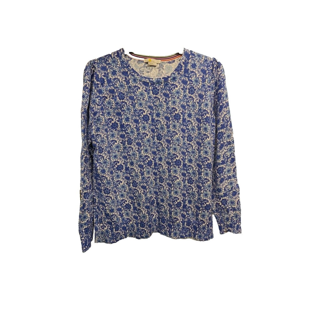 Floral Blue Women's Sweater